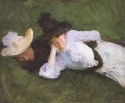 John Singer Sargent Two Girls on a Lawn (mk18) China oil painting reproduction